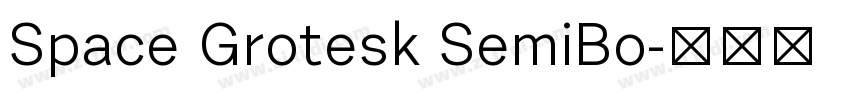 Space Grotesk SemiBo字体转换